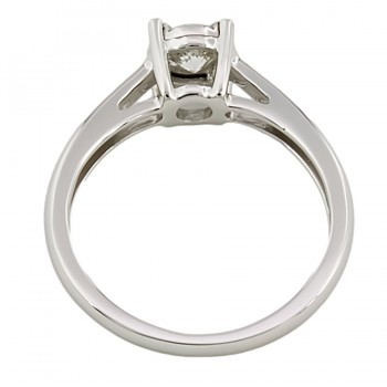 9ct White Gold Diamond 0.25cts Solitaire Ring Size H